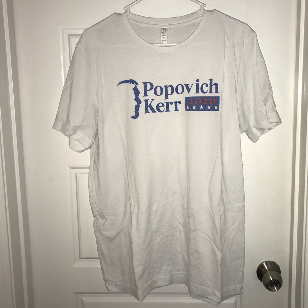 🔴 Men’s Large NBA Popovich Kerr 2020 T-Shirt